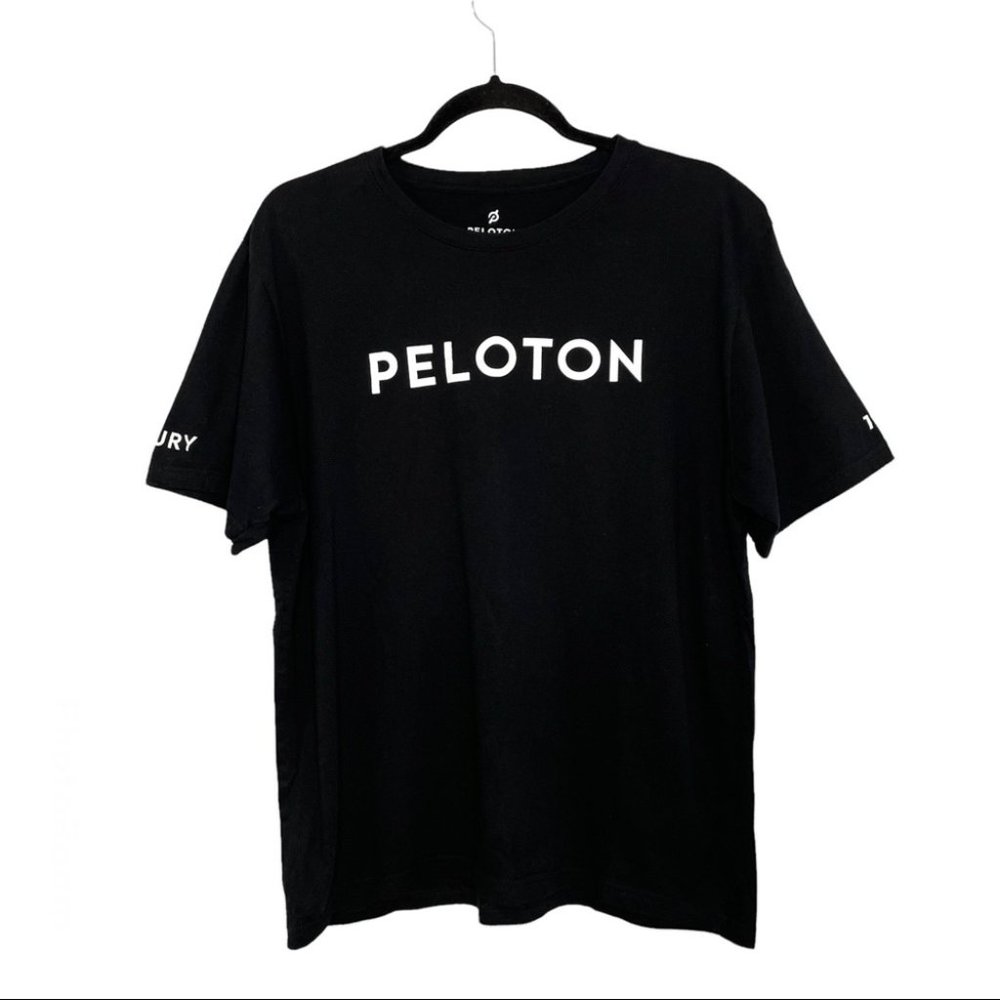 Peloton Century Club 100 Rides Black Tee Shirt